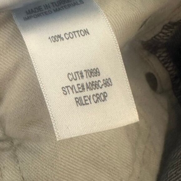 Agolde Riley Jeans Size 31 Frequency Riley High Rise Straight Crop - Picture 8 of 9